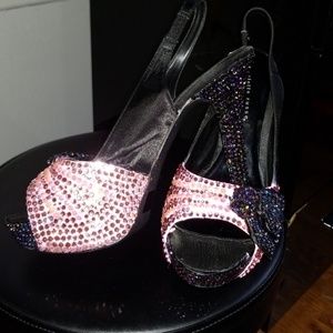 Custom Crystal bling heels